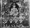 Mahavira in the intiation palanquin